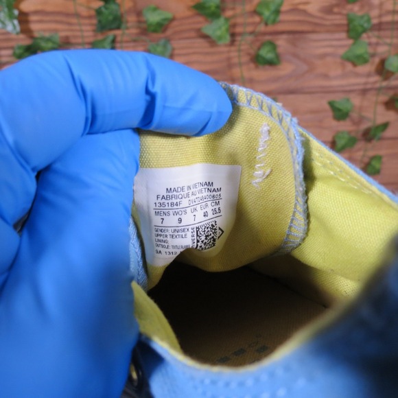 Converse Chuck Taylor All Star Unisex Canvas Sneaker Light Blue 9W 7M Casual - Picture 6 of 8